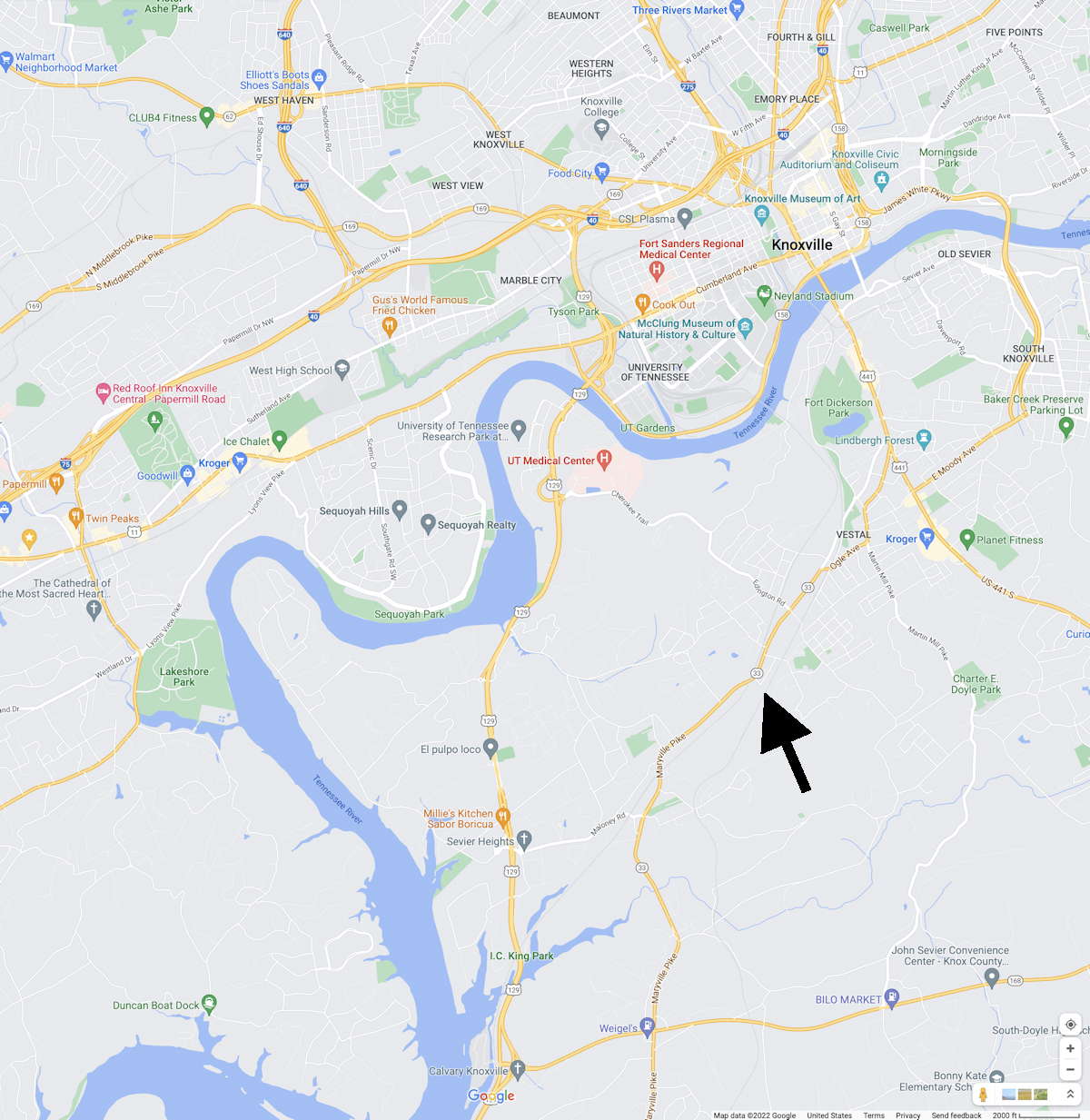 Smokey Mountain Smelters location